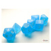 Sada kostek Chessex Frosted Caribbean Blue/White Mini Polyhedral 7-Die Set