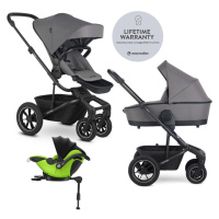 EASYWALKER - Kočárek kombinovaný Harvey? 2v1 Pebble Grey LITE AIR + KIDDY Evoluna i-size 2 + zák