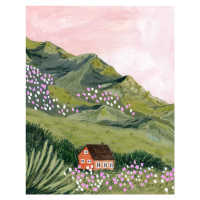 Ilustrace Mountain House, Sarah Gesek, 30 × 40 cm