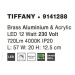 Nova Luce Mosazné nástěnné LED světlo Tiffany pro dokonalé nasvícení obrazů a zrcadel NV 9141288