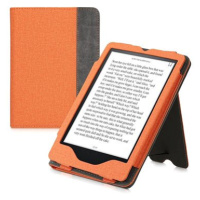 KW Mobile Double Leather - KW5626106 - pouzdro pro Amazon Kindle Paperwhite 5 (2021) - šedá, ora