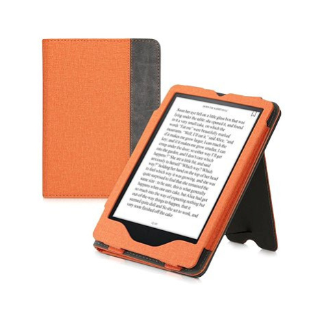 KW Mobile Double Leather - KW5626106 - pouzdro pro Amazon Kindle Paperwhite 5 (2021) - šedá, ora