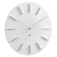 Designové nástěnné hodiny Future Time FT2010WH Round white 40cm