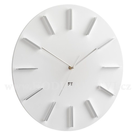 Designové nástěnné hodiny Future Time FT2010WH Round white 40cm