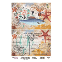 Rýžový papír Cadence, A3 - Ryba a pohlednice Aladine