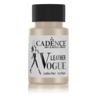 Metalická barva Leather Vogue, 50 ml - platinová Aladine