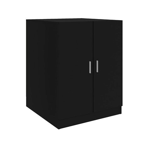 SHUMEE Skříňka nad pračku černá 71 × 71,5 × 91,5 cm