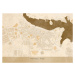 Mapa Sepia vintage map of Mahon, Blursbyai, 40 × 30 cm