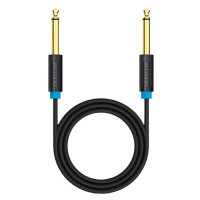 Kabel Vention 6.35mm TS Male to Male Audio Cable 2m BAABH (black)