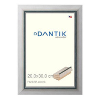 DANTIK rámeček 20 × 30, RIVIERA zelený sklo čiré