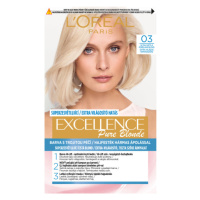 L´Oréal Paris Excellence Créme  permanentní barva na vlasy 03 Ultra světlá popelavá blond, 72+48