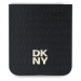 DKNY PU Leather Repeat Pattern Stack Logo kryt Samsung Galaxy Z Flip 6 černý