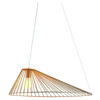 ACA Lighting závěsné svítidlo 1xE27 CAPPELLO zlatá černá 60X40120CM OD91681PG