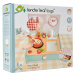 Dřevěná kuchyňka v šuplíku Kitchenette Tender Leaf Toys s hodinami pánvičkou a potravinami