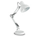 Ideallux Stolní lampa Kelly s kloubovým ramenem, E27, bílá