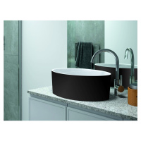 BESCO Olsen Spa  UNIQA KEUNINDBW - Umyvadlo UNIQA Black&White - na desku