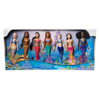 Mattel disney the little mermaid sada 7 ks panenek sestřiček hlx18