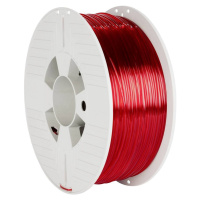 VERBATIM filament do 3D tiskárny PET-G 2.85mm, 123m, 1kg červený průhledný Červená