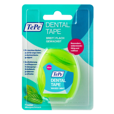 TePe Dental Tape zubní voskovaná PTFE páska (mint), 40m