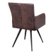 LuxD Designová židle Malik vintage hnědá