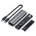 Satechi USB-C NVME & SATA SSD pouzdro pro SSD karty šedý Šedá