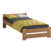 Vyvýšená masivní postel Euro 90x200 cm včetně roštu Olše