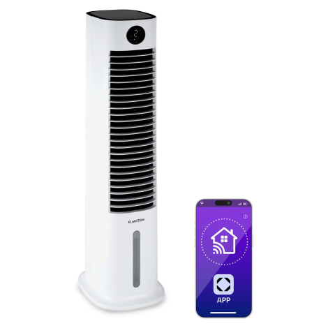Klarstein Skytower Grand Smart, ochlazovač vzduchu, 80 W, 460 m³/h, 8 litrů, přenosný
