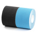 BronVit Sport Kinesio Tape set 5 cm x 6 m tejpovací páska 2 ks černá + modrá