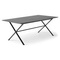 Černý rozkládací jídelní stůl s černou deskou 90x165 cm Meza – Hammel Furniture