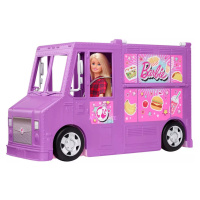 Barbie restaurace pojízdná herní set auto rozkládací s doplňky