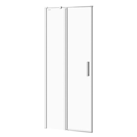 CERSANIT Kyvné dveře s pevným polem MODUO 80x195, levé, čiré sklo S162-003