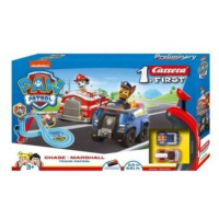 Autodráha Carrera First Paw Patrol/Tlapková Patrola 3,5m plast +2 auta na bat. v krabici 50x30x8