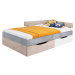 Dětská postel Sigma SI16 Barva korpusu: Bílá/Beton, Varianta Si: Pravá