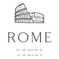 Ilustrace Rome coordinates, Blursbyai, 26.7 × 40 cm