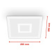 Telefunken LED panel Centrelight bílý Dálkový CCT RGB 30x30cm