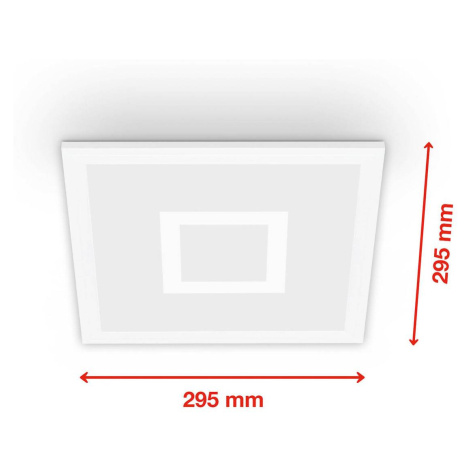 Telefunken LED panel Centrelight bílý Dálkový CCT RGB 30x30cm