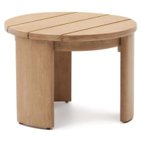 Kulatý zahradní odkládací stolek z eukalyptového dřeva ø 60 cm Xoriguer – Kave Home