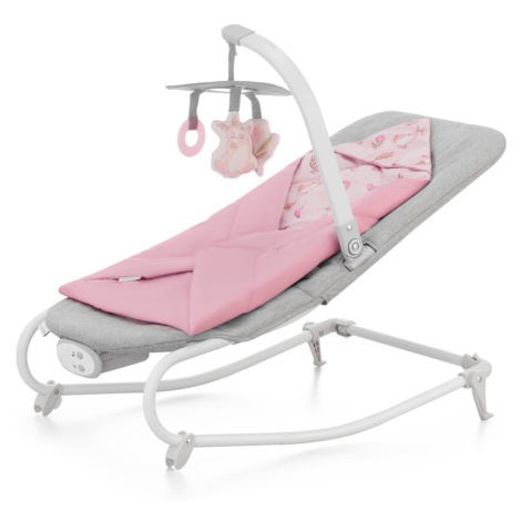 Kinderkraft Houpátko vibrující s melodií Felio 2 Peony Rose 0m+, do 9 kg