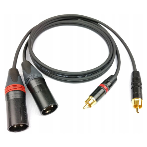 Cordial Kabel 2x Xlr Samec Rca Neutrik 2 m