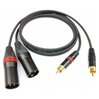 Cordial Kabel 2x Xlr Samec Rca Neutrik 2 m