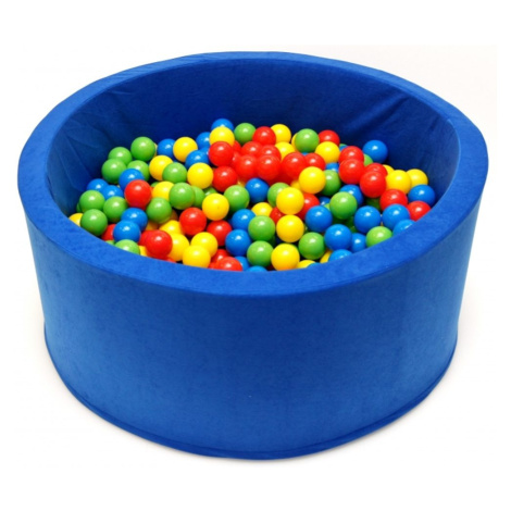 NELLYS Suchý bazén pro děti 90x40cm kruhový tvar + 200 balónků - modrý/granátový, Nellys
