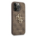 Guess GUHCP14L4GMGBR hard silikonové pouzdro iPhone 14 PRO 6.1" brown 4G Big Metal Logo