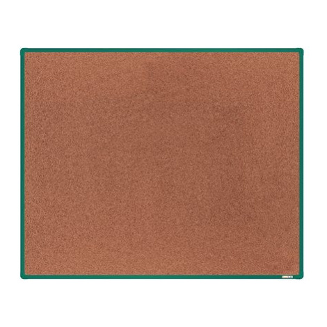 boardOK Korková tabule s hliníkovým rámem 150 × 120 cm, zelený rám