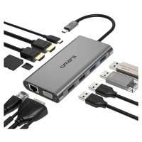 Usb Hub Dokovací Stanice 11in 1 Usb C Ethernet Sd