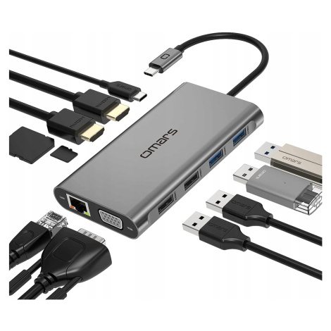 Usb Hub Dokovací Stanice 11in 1 Usb C Ethernet Sd