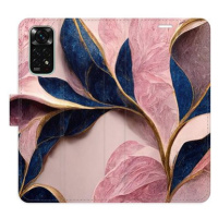 iSaprio flip pouzdro Pink Leaves pro Xiaomi Redmi Note 11 / Note 11S