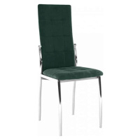 Tempo Kondela Židle ADORA NEW - smaragdová látka / kov + kupón KONDELA10 na okamžitou slevu 3% (