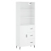 vidaXL Skříň highboard bílá 69,5 x 34 x 180 cm kompozitní dřevo