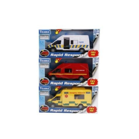 Mac Toys Auto se zvukem varianta 2 červené-hasiči