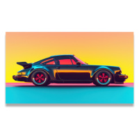 Benlemi Obraz na plátně na stěnu do dětského pokoje SPORTOVNÍ AUTO Zvolte rozměr: 45 x 60 cm